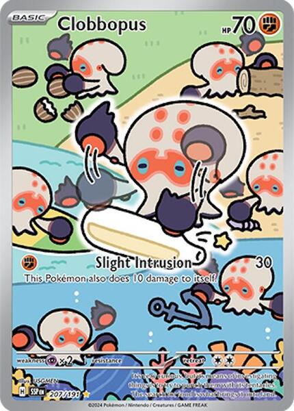 Clobbopus - 207/191 - SV08 Surging Sparks - Holofoil - Near Mint (NM)