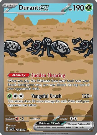 Durant ex - 236/191 - SV08 Surging Sparks - Holofoil - Near Mint (NM)