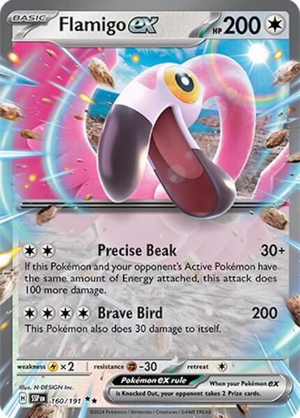 Flamigo ex - SV08 Surging Sparks - Holofoil - Near Mint (NM)