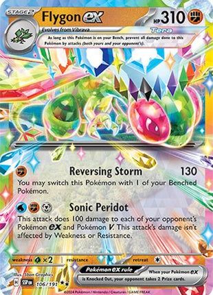 Flygon ex - 106/191 - SV08 Surging Sparks - Holofoil - Near Mint (NM)