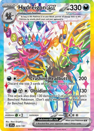 Hydreigon ex - 223/191 - SV08 Surging Sparks - Holofoil - Near Mint (NM)