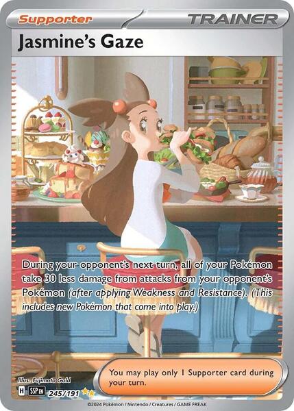 Jasmine's Gaze - 245/191 - SV08 Surging Sparks - Holofoil - Near Mint (NM)