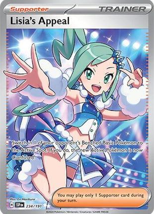 Lisia's Appeal - 234/191 - SV08 Surging Sparks - Holofoil - Near Mint (NM)