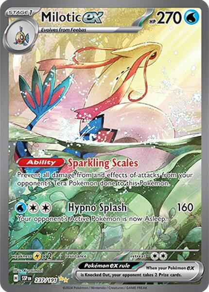 Milotic ex - 237/191 - SV08 Surging Sparks - Holofoil - Near Mint (NM)