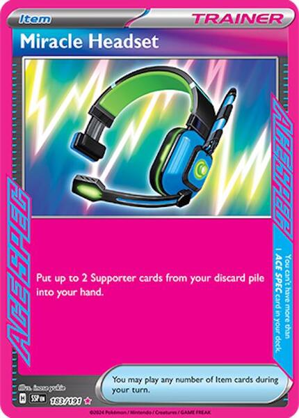Miracle Headset - SV08 Surging Sparks - Holofoil - Near Mint (NM)