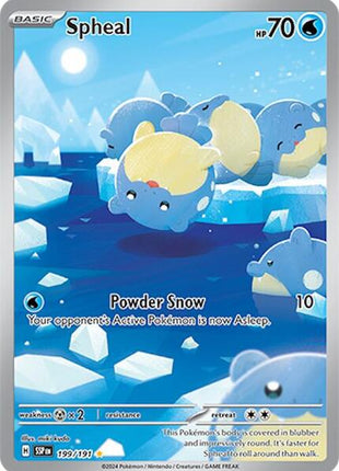 Spheal - 199/191 - SV08 Surging Sparks - Holofoil - Near Mint (NM)