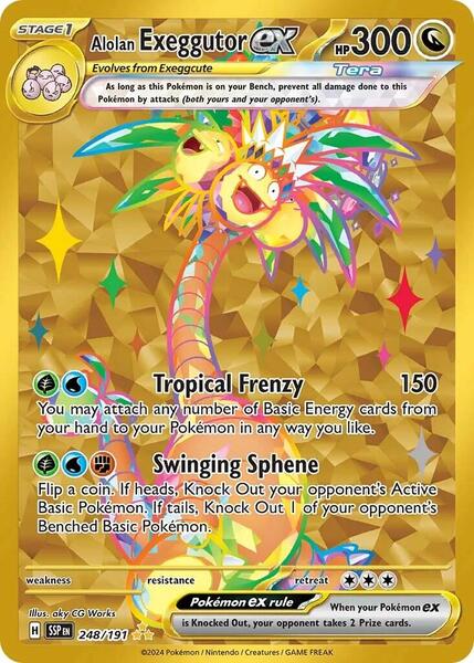 Alolan Exeggutor ex - 248/191 - SV08 Surging Sparks - Holofoil - Near Mint (NM)