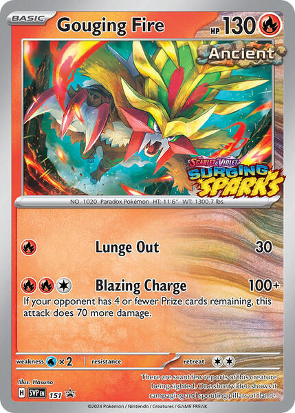 Gouging Fire - 151 - SV Scarlet and Violet Promo Cards - Holofoil - Near Mint (NM)
