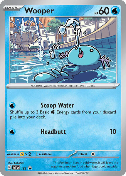 Wooper - 155 - SV Scarlet and Violet Promo Cards - Holofoil - Near Mint (NM)