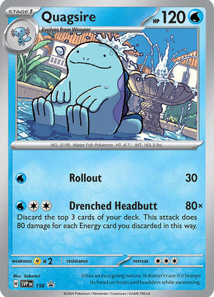 Quagsire - 156 - SV Scarlet and Violet Promo Cards - Holofoil - Near Mint (NM)