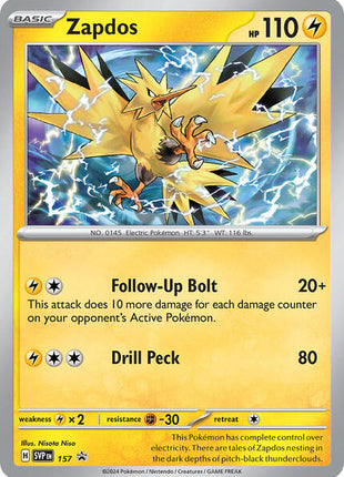 Zapdos - 157 - SV Scarlet and Violet Promo Cards - Holofoil - Near Mint (NM)