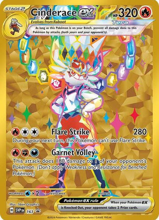 Cinderace ex - 163 - SV Scarlet and Violet Promo Cards - Holofoil - Near Mint (NM)