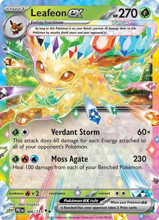 Leafeon ex - 006/131 - SV Prismatic Evolutions - Holofoil - Near Mint (NM)