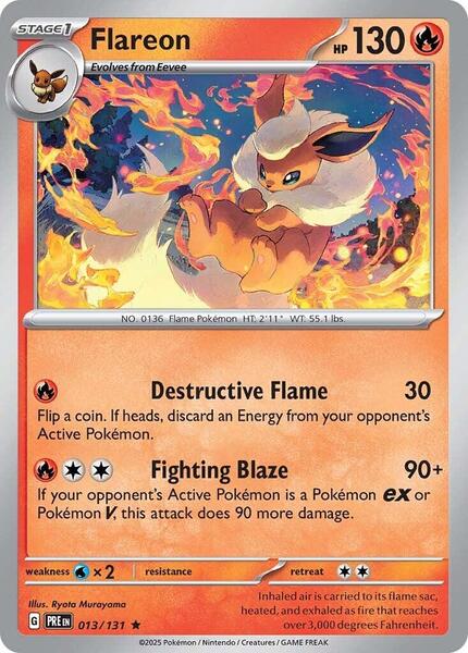 Flareon - SV Prismatic Evolutions - Holofoil - Near Mint (NM)