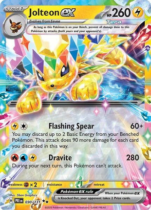 Jolteon ex - 030/131 - SV Prismatic Evolutions - Reverse Holofoil - Near Mint (NM)