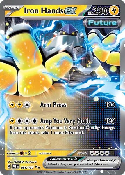Iron Hands ex - 031/131 - SV Prismatic Evolutions - Holofoil - Near Mint (NM)
