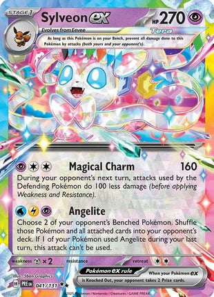 Sylveon ex - 041/131 - SV Prismatic Evolutions - Holofoil - Near Mint (NM)