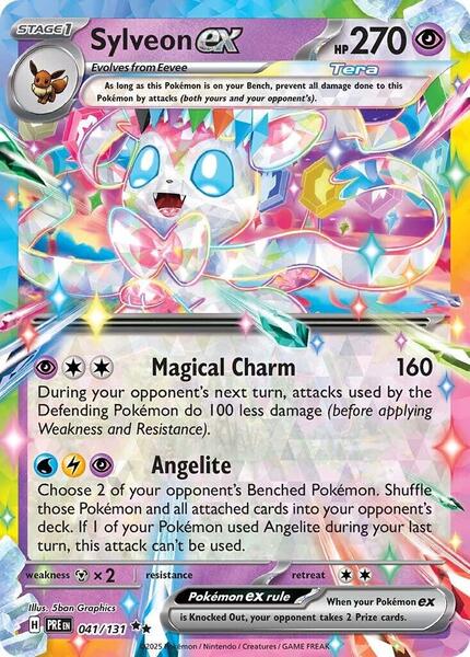 Sylveon ex - 041/131 - SV Prismatic Evolutions - Holofoil - Near Mint (NM)