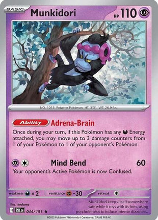 Munkidori - SV Prismatic Evolutions - Holofoil - Near Mint (NM)