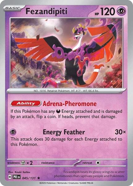 Fezandipiti - SV Prismatic Evolutions - Reverse Holofoil - Near Mint (NM)