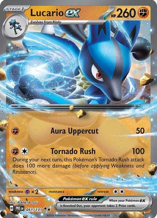 Lucario ex - SV Prismatic Evolutions - Holofoil - Near Mint (NM)