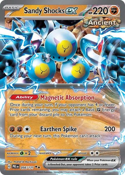 Sandy Shocks ex - 056/131 - SV Prismatic Evolutions - Holofoil - Near Mint (NM)