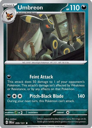 Umbreon - SV Prismatic Evolutions - Holofoil - Near Mint (NM)