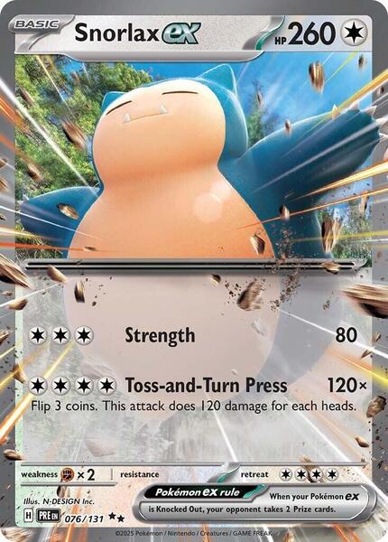 Snorlax ex - SV Prismatic Evolutions - Holofoil - Near Mint (NM)