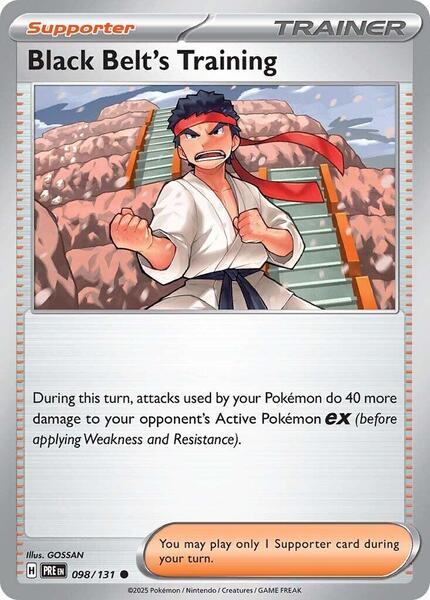 Black Belt's Training - 098/131 - SV Prismatic Evolutions - Reverse Holofoil - Near Mint (NM)