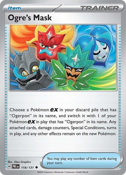 Ogre's Mask - SV Prismatic Evolutions - Near Mint (NM)
