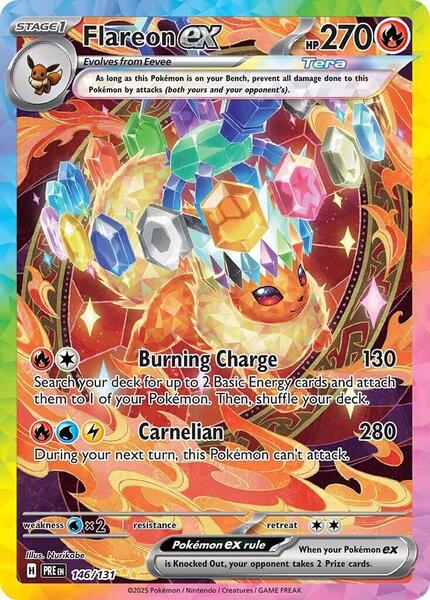 Flareon ex - 146/131 - SV Prismatic Evolutions - Holofoil - Near Mint (NM)