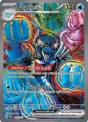 Palafin ex - SV Prismatic Evolutions - Holofoil - Near Mint (NM)