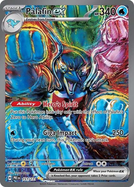 Palafin ex - SV Prismatic Evolutions - Holofoil - Near Mint (NM)