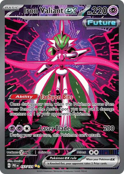 Iron Valiant ex - SV Prismatic Evolutions - Holofoil - Near Mint (NM)
