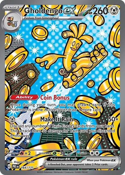 Gholdengo ex - SV Prismatic Evolutions - Holofoil - Near Mint (NM)