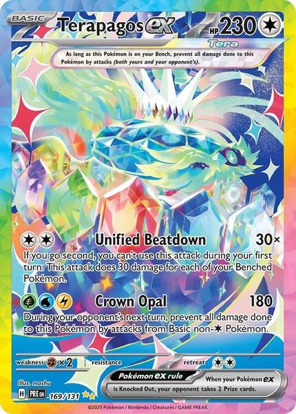 Terapagos ex - 169/131 - SV Prismatic Evolutions - Holofoil - Near Mint (NM)