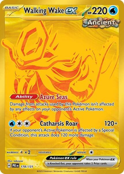 Walking Wake ex - SV Prismatic Evolutions - Holofoil - Lightly Played (LP)