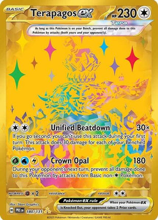 Terapagos ex - 180/131 - SV Prismatic Evolutions - Holofoil - Near Mint (NM)