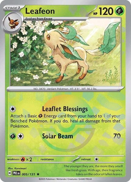 Leafeon (Poke Ball Pattern) - SV Prismatic Evolutions - Holofoil - Near Mint (NM)
