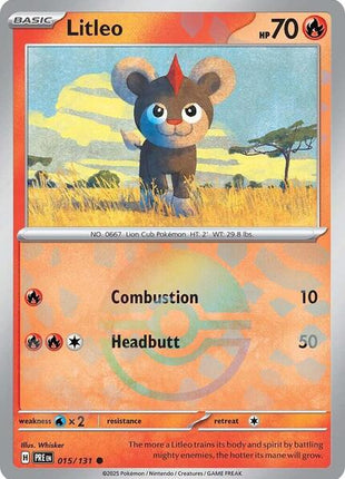 Litleo (Poke Ball Pattern) - SV Prismatic Evolutions - Holofoil - Near Mint (NM)