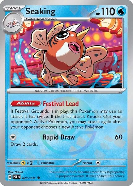 Seaking (Poke Ball Pattern) - SV Prismatic Evolutions - Holofoil - Near Mint (NM)