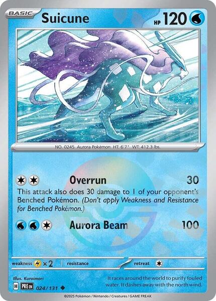Suicune (Poke Ball Pattern) - SV Prismatic Evolutions - Holofoil - Near Mint (NM)