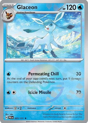 Glaceon (Poke Ball Pattern) - SV Prismatic Evolutions - Holofoil - Near Mint (NM)