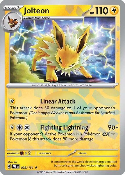 Jolteon (Poke Ball Pattern) - SV Prismatic Evolutions - Holofoil - Near Mint (NM)