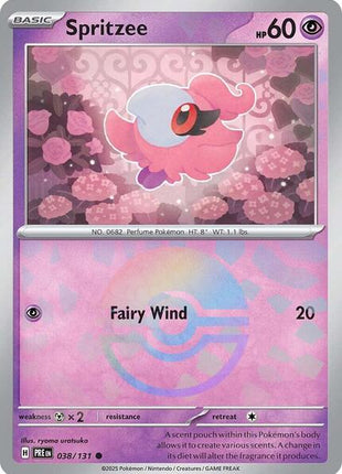 Spritzee (Poke Ball Pattern) - SV Prismatic Evolutions - Holofoil - Near Mint (NM)