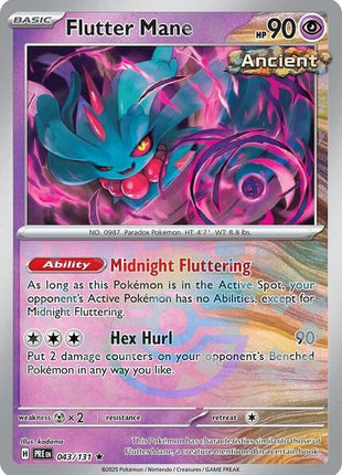 Flutter Mane (Poke Ball Pattern) - SV Prismatic Evolutions - Holofoil - Near Mint (NM)