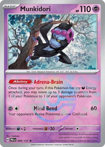 Munkidori (Poke Ball Pattern) - SV Prismatic Evolutions - Holofoil - Near Mint (NM)