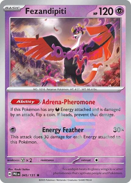Fezandipiti (Poke Ball Pattern) - SV Prismatic Evolutions - Holofoil - Near Mint (NM)