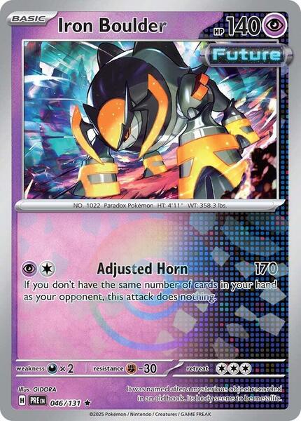 Iron Boulder (Poke Ball Pattern) - SV Prismatic Evolutions - Holofoil - Near Mint (NM)