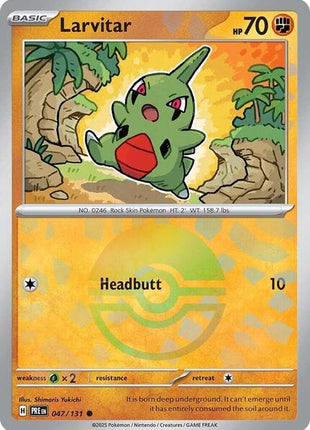 Larvitar (Poke Ball Pattern) - SV Prismatic Evolutions - Holofoil - Near Mint (NM)